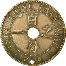 Coin, FRENCH INDO-CHINA, Cent, 1900, Paris, EF(40-45), Bronze, KM:8