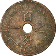 Coin, FRENCH INDO-CHINA, Cent, 1902, Paris, VF(20-25), Bronze, KM:8