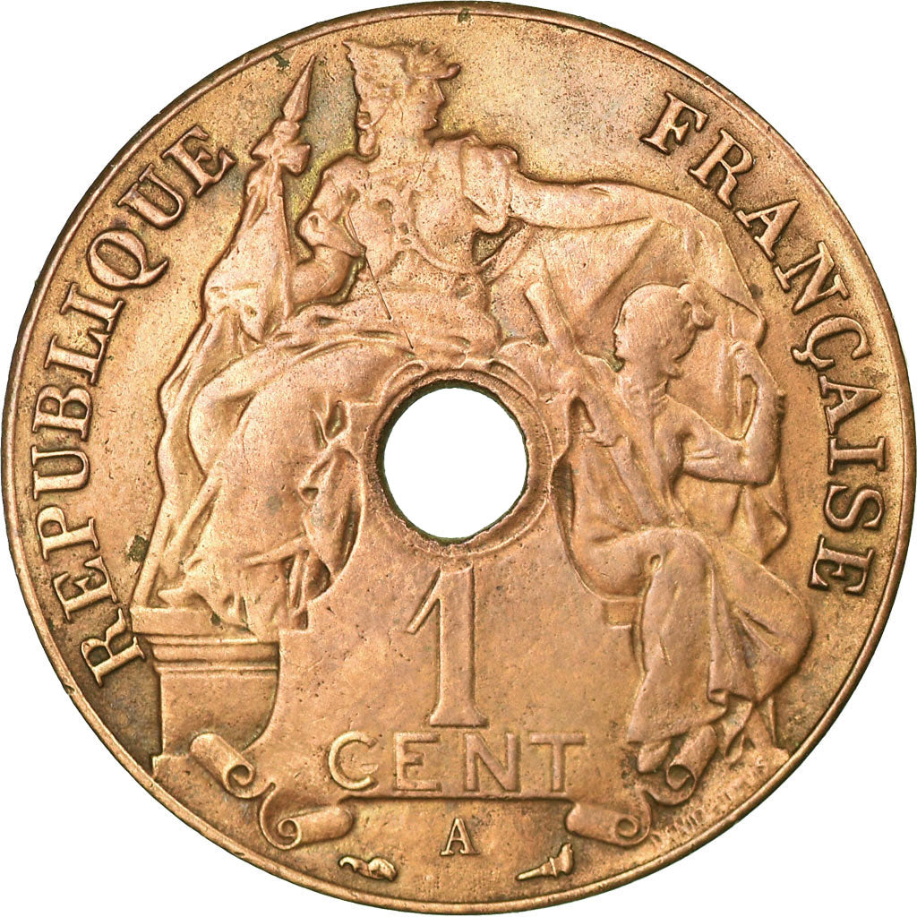 Coin, FRENCH INDO-CHINA, Cent, 1920, Paris, EF(40-45), Bronze, KM:12.1