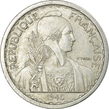 Coin, FRENCH INDO-CHINA, 10 Cents, 1945, Beaumont - Le Roger, EF(40-45)