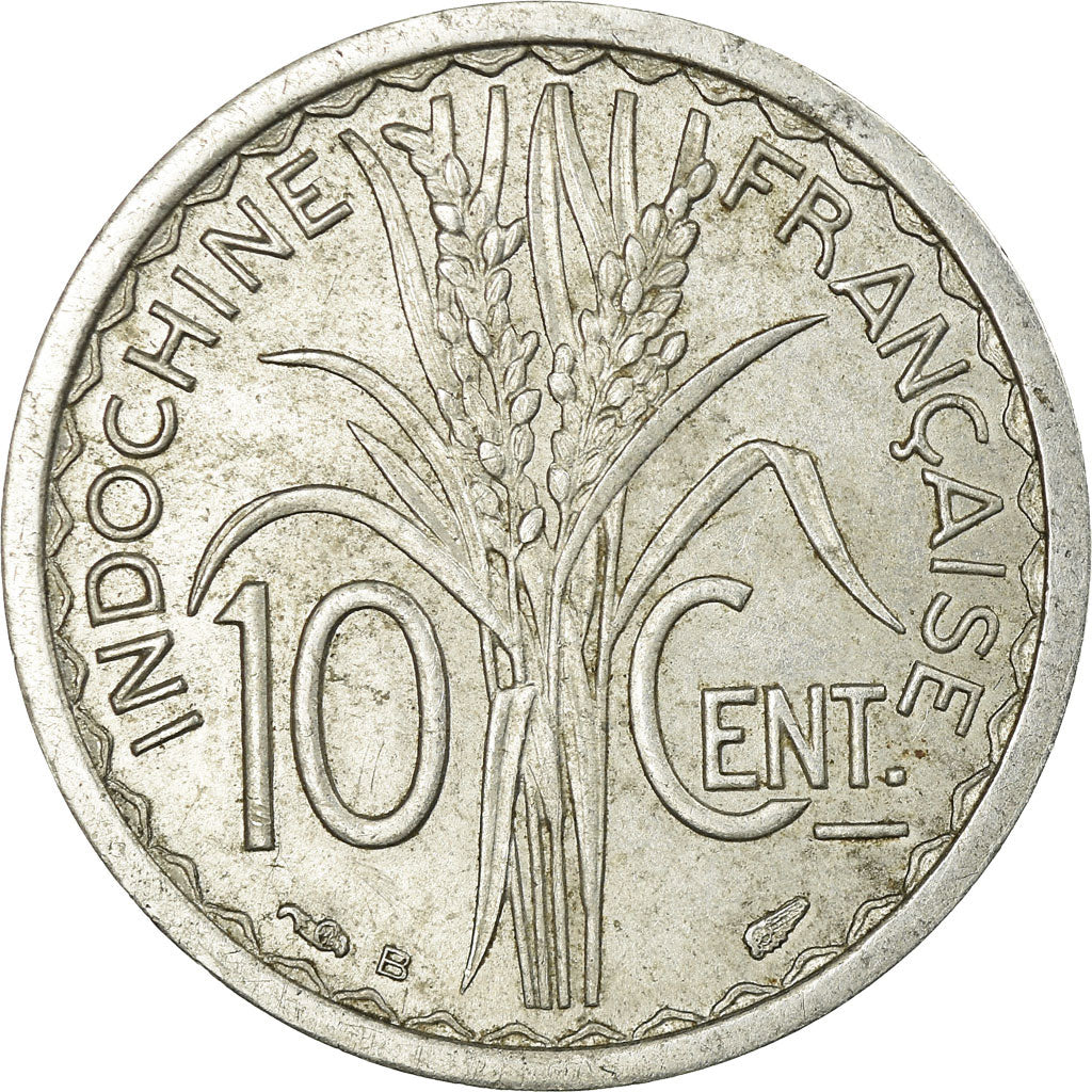 Coin, FRENCH INDO-CHINA, 10 Cents, 1945, Beaumont - Le Roger, EF(40-45)