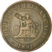 Coin, FRENCH INDO-CHINA, Cent, 1892, Paris, VF(30-35), Bronze, KM:1