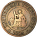 Coin, FRENCH COCHIN CHINA, Cent, 1885, Paris, VF(30-35), Bronze, KM:3