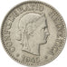 SWITZERLAND, 10 Rappen, 1945, Bern, KM #27, AU(50-53), Copper-Nickel, 19.15,...