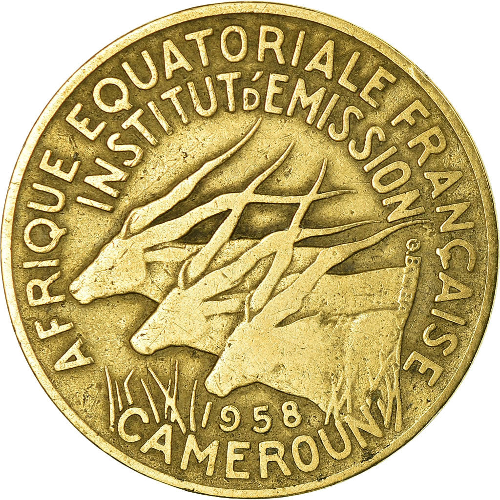 Monnaie, Cameroun, 10 Francs, 1958, Paris, TB+, Aluminum-Bronze, KM:11