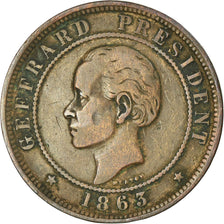 Coin, Haiti, 20 Centimes, 1863, VF(30-35), Bronze, KM:41