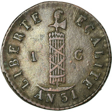 Münze, Haiti, Centime, 1834, SS, Kupfer, KM:A21