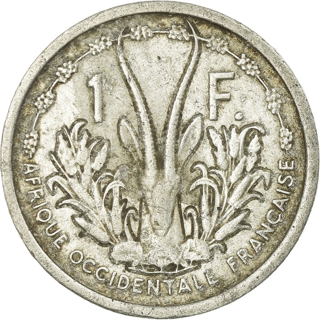 Moneta, Francuska Afryka Zachodnia, Franc, 1948, Paris, VF(30-35), Aluminium