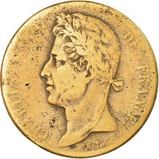 Coin, FRENCH COLONIES, Charles X, 5 Centimes, 1827, La Rochelle, VF(20-25)