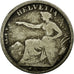 Moneta, Svizzera, 1/2 Franc, 1851, Paris, MB, Argento, KM:8