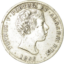 Moneta, Portogallo, Pedro V, 500 Reis, 1856, BB, Argento, KM:494