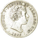 Moneta, Portogallo, Pedro V, 500 Reis, 1856, BB, Argento, KM:494