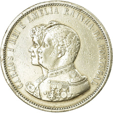 Coin, Portugal, Carlos I, 1000 Reis, 1898, VF(30-35), Silver, KM:539