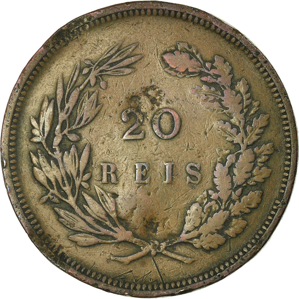 Monnaie, Portugal, Carlos I, 20 Reis, 1892, TB+, Bronze, KM:533