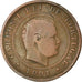 Moeda, Portugal, Carlos I, 10 Reis, 1891, Portugal Mint, VF(30-35), Bronze
