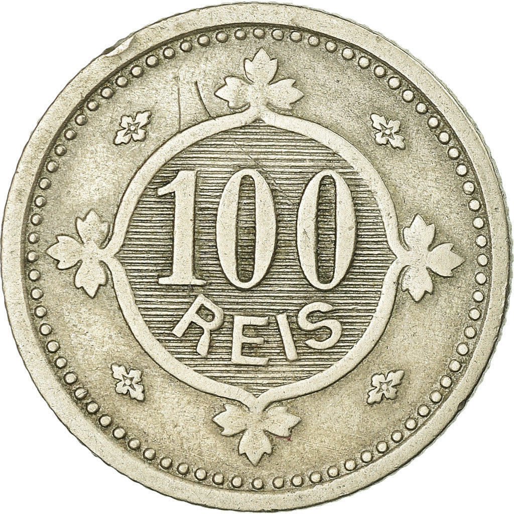 Moneta, Portogallo, Carlos I, 100 Reis, 1900, BB, Rame-nichel, KM:546