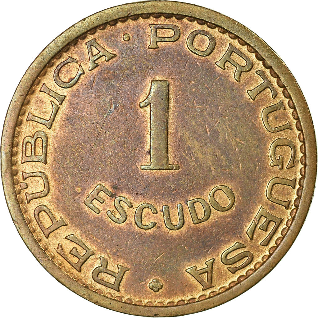 Coin, Mozambique, Escudo, 1963, EF(40-45), Bronze, KM:82