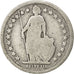 SWITZERLAND, 1/2 Franc, 1879, Bern, KM #23, VF(20-25), Silver, 18.2, 2.31