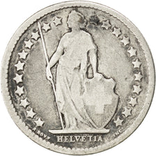 SWITZERLAND, 1/2 Franc, 1878, Bern, KM #23, VF(20-25), Silver, 18.2, 2.39