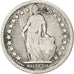 SWITZERLAND, 1/2 Franc, 1878, Bern, KM #23, VF(20-25), Silver, 18.2, 2.39