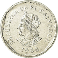 Münze, El Salvador, Colon, 1988, British Royal Mint, VZ, Stainless Steel