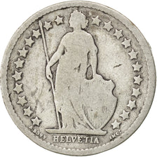 SWITZERLAND, 1/2 Franc, 1881, Bern, KM #23, VF(20-25), Silver, 18.2, 2.36