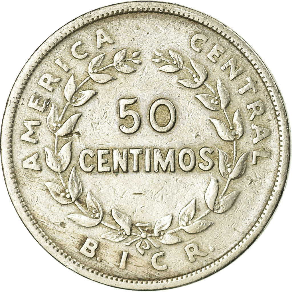 Moneda, Costa Rica, 50 Centimos, 1935, MBC, Cobre - níquel, KM:172
