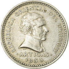 Coin, Costa Rica, 5 Centimos, 1953, EF(40-45), Stainless Steel, KM:184.1a