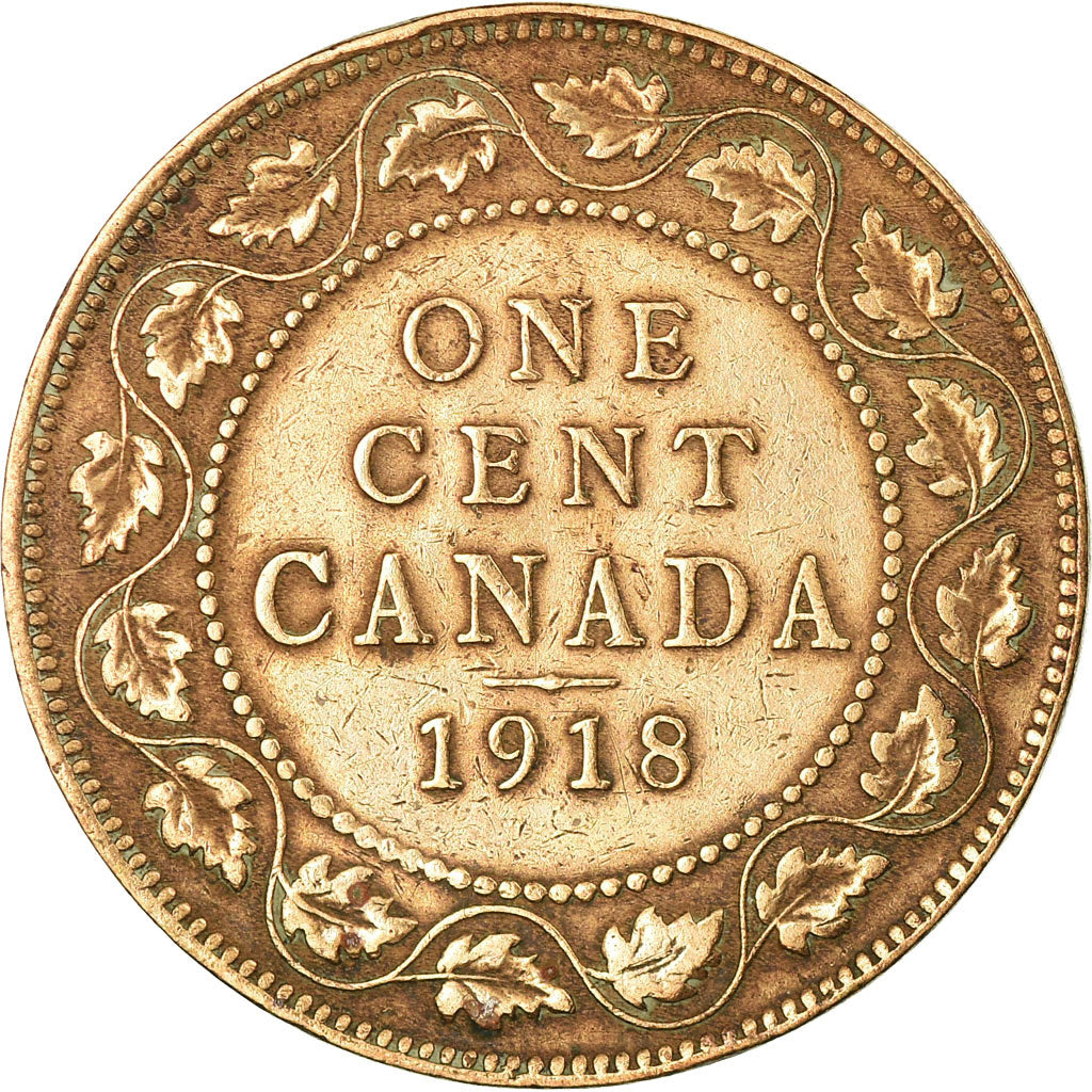 Coin, Canada, George V, Cent, 1918, Royal Canadian Mint, Ottawa, EF(40-45)