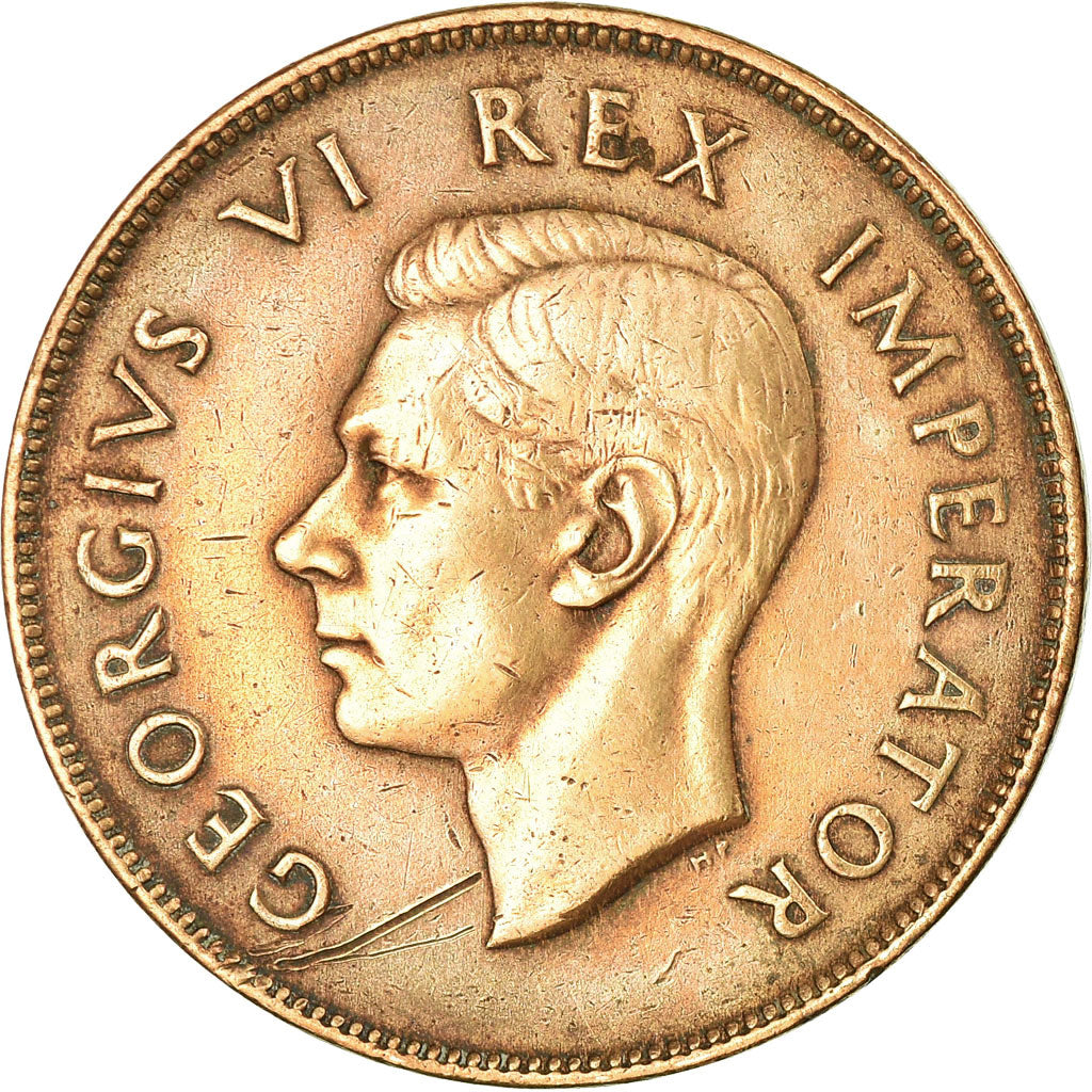 Monnaie, Afrique du Sud, George VI, Penny, 1941, TTB, Bronze, KM:25