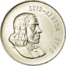 Coin, South Africa, 20 Cents, 1965, AU(55-58), Nickel, KM:69.2
