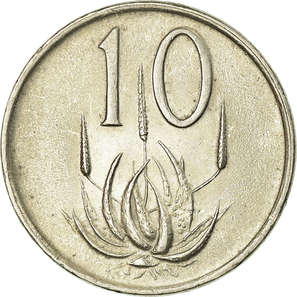 Coin, South Africa, 10 Cents, 1970, EF(40-45), Nickel, KM:85