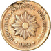Moneda, Uruguay, 5 Centesimos, 1944, Santiago, BC+, Cobre, KM:21a