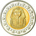 Coin, Egypt, Pound, 2007/AH1428, Cairo, MS(60-62), Bi-Metallic, KM:940a