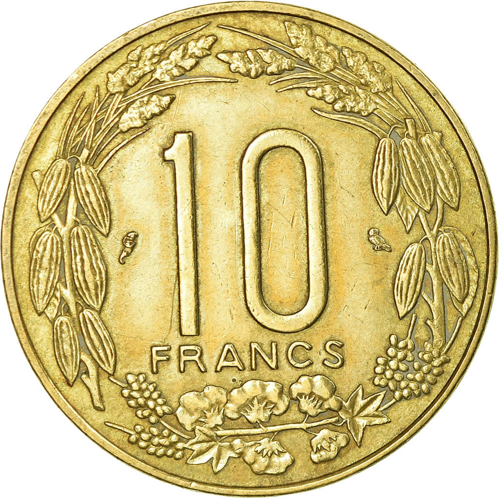 Coin, EQUATORIAL AFRICAN STATES, 10 Francs, 1967, Paris, AU(55-58)