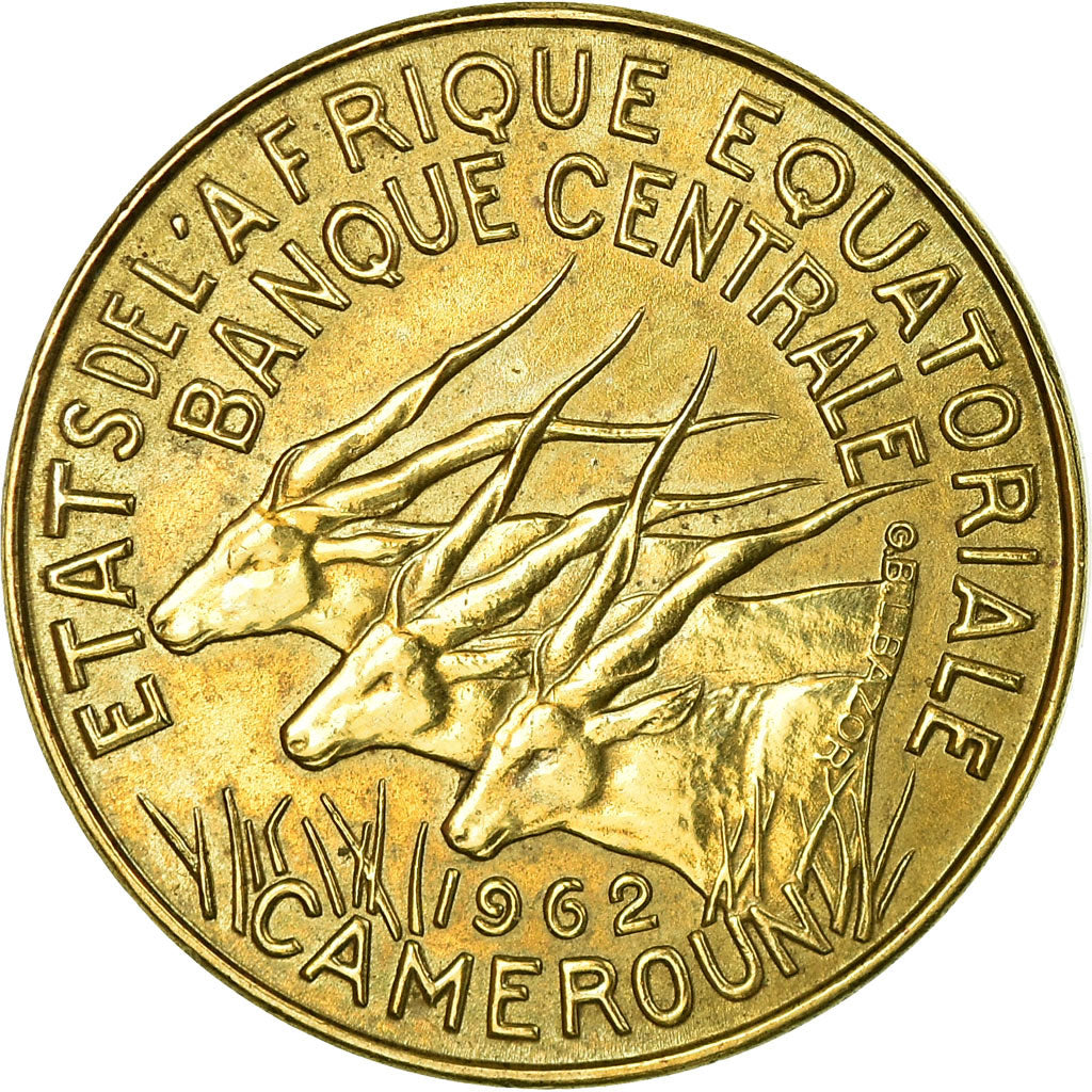 Coin, EQUATORIAL AFRICAN STATES, 5 Francs, 1962, Paris, MS(60-62)