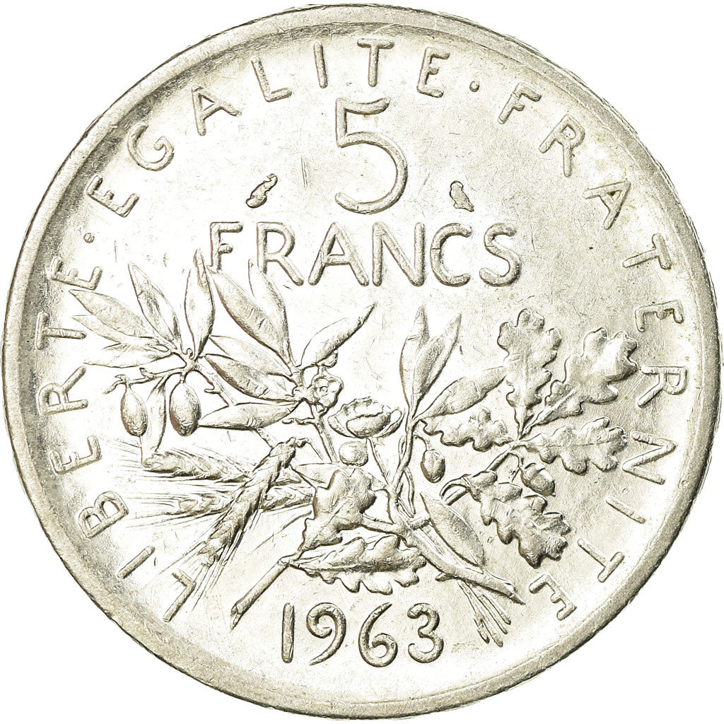 Monnaie, France, Semeuse, 5 Francs, 1963, Paris, SUP, Argent, Gadoury:770