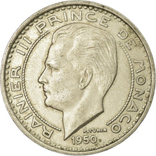 Coin, Monaco, Rainier III, 100 Francs, Cent, 1950, EF(40-45), Copper-nickel