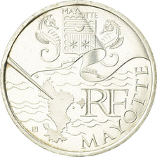 Francia, 10 Euro, Mayotte, 2011, SPL, Argento