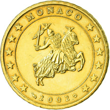 Monaco, 50 Euro Cent, 2002, AU(55-58), Brass, Gadoury:MC177, KM:172