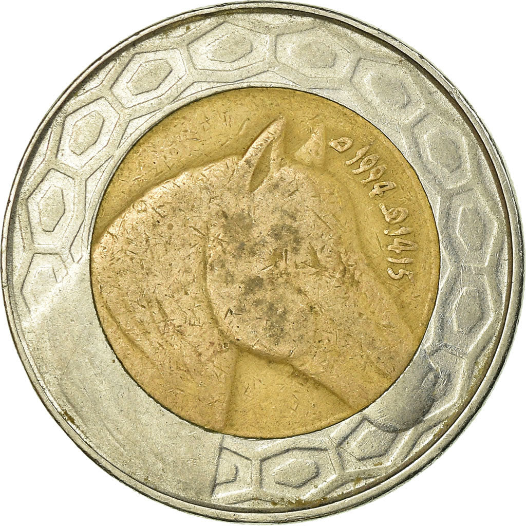 Coin, Algeria, 100 Dinars, 1994/AH1415, Algiers, VF(30-35), Bi-Metallic, KM:132