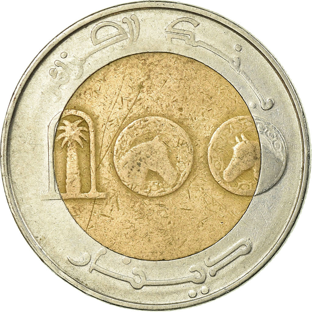 Coin, Algeria, 100 Dinars, 1994/AH1415, Algiers, VF(30-35), Bi-Metallic, KM:132