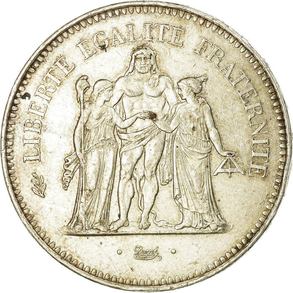 Coin, France, Hercule, 50 Francs, 1975, Paris, VF(30-35), Silver, KM:941.1