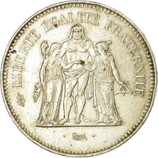 Coin, France, Hercule, 50 Francs, 1975, Paris, VF(30-35), Silver, KM:941.1