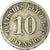 Moneda, ALEMANIA - IMPERIO, Wilhelm II, 10 Pfennig, 1897, Berlin, BC+, Cobre -