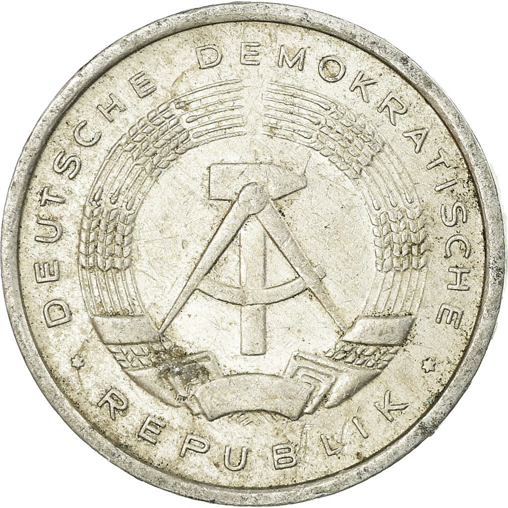 Moneda, REPÚBLICA DEMOCRÁTICA ALEMANA, Pfennig, 1977, Berlin, BC+, Aluminio