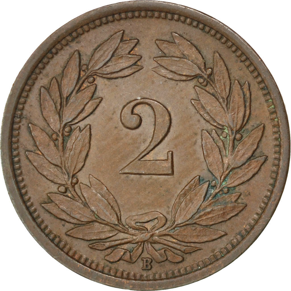 Suisse, Confédération Helvétique, 2 Rappen 1927 B, KM 4.2