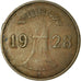 Coin, GERMANY, WEIMAR REPUBLIC, Reichspfennig, 1928, Berlin, EF(40-45), Bronze