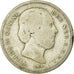 Coin, Netherlands, William III, 25 Cents, 1850, VF(20-25), Silver, KM:81