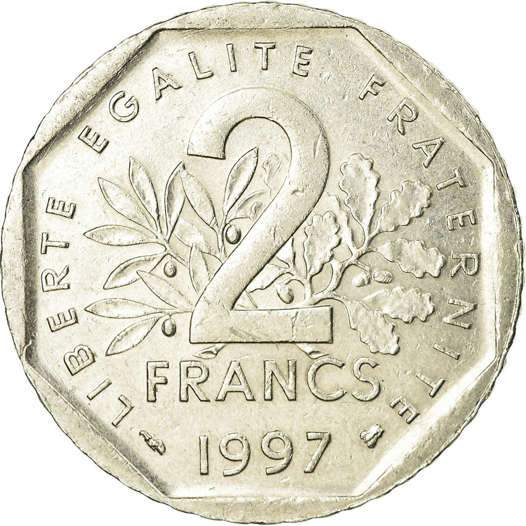 Coin, France, Semeuse, 2 Francs, 1997, Paris, EF(40-45), Nickel, KM:942.2